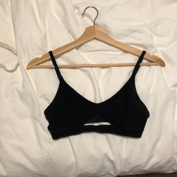 Frank and Oak Organic Cotton Bralette Size XS in Black - Picture 1 of 5